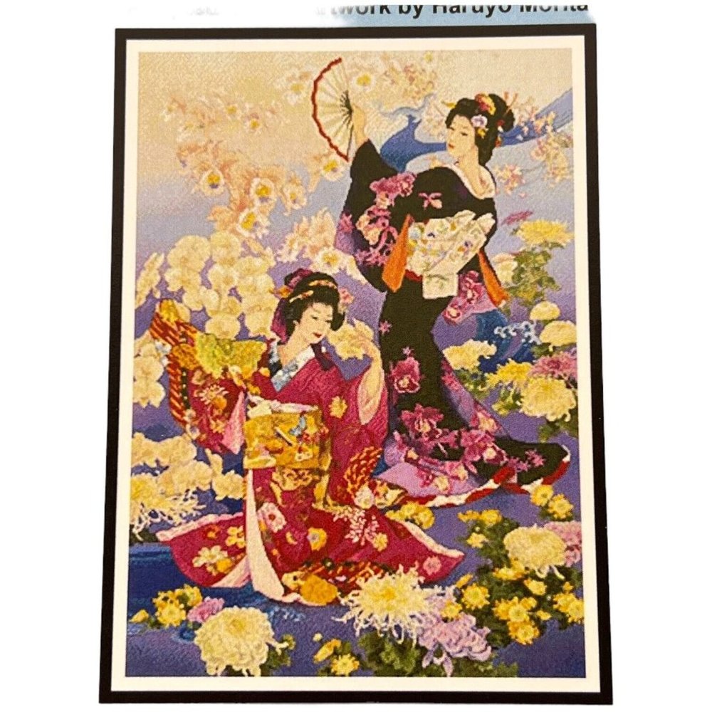 Artecy Cross Stitch Pattern Ran Kiku Adapted From Artwork by Haruyo Morita Asian